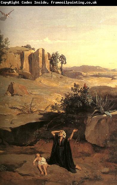  Jean Baptiste Camille  Corot Hagar in the Wilderness